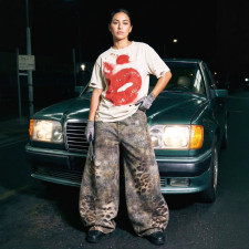 Plus Size Leoaprd Print Wide Leg Jeans GYLN-8674