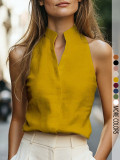 V Neck Sleeveless Shirt GSRX-831