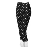 Polka Dot Print Seventh Pants LJSF-P6421566X