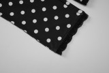 Polka Dot Print Seventh Pants LJSF-P6421566X