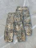 Plus Size Leoaprd Print Wide Leg Jeans GYLN-8674