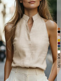 V Neck Sleeveless Shirt GSRX-831