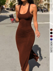 Sleeveless Vest Maxi Dress GSRX-823