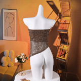 Backless Irregular Sequin Tops GFRT-42282TBG