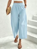 Solid Color Loose Straight Pants ZDF-33531