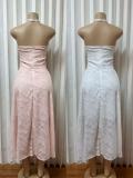 Halterneck Hollow Out Backless Maxi Dress GADE-9162
