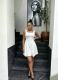 Sleeveless Backless Tie Up Mini Dress GMYU-5299