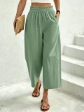 Solid Color Loose Straight Pants ZDF-33531