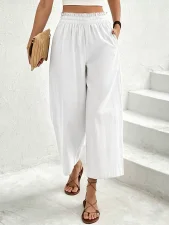 Solid Color Loose Straight Pants ZDF-33531