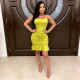 Solid Color Backless Sling Midi Dress BN-9826