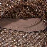 Backless Irregular Sequin Tops GFRT-42282TBG