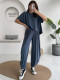 Solid Color Loose Casual Two Piece Pants Set MIL-L378