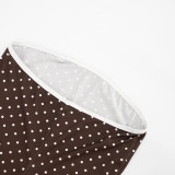 Polka Dot Print Skinny Romper GDSF-D26RP192