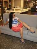Letter Print Short Sleeve Top+Polka Dot Fifth Pants Suit GNJF-F8860