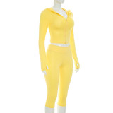 Long Sleeve Hooded Top Two Piece Pants Set GDSF-D26ST229