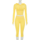 Long Sleeve Hooded Top Two Piece Pants Set GDSF-D26ST229