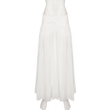 Chiffon  Split Solid Color Long Skirt GPKJ-MR49148