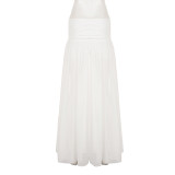 Chiffon  Split Solid Color Long Skirt GPKJ-MR49148