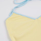Sport V Neck Tank Top 2 Piece Shorts Set GPKJ-MR49878