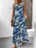 Print Sleeveless Loose Two Piece Pants Set GSRX-937