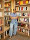 Plus Size Asymmetrical Diagonal Button-down Jeans GYLN-9087