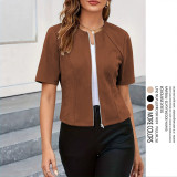 Short-Sleeve Casual Biker Jacket GSRX-912