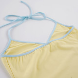 Sport V Neck Tank Top 2 Piece Shorts Set GPKJ-MR49878