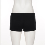 Punk-Style Metal-Studded Low-Rise Shorts GPKJ-MR49472