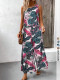 Print Sleeveless Loose Two Piece Pants Set GSRX-937