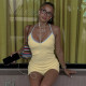Sport V Neck Tank Top 2 Piece Shorts Set GPKJ-MR49878