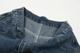 Plus Size Patchwork Embroidered Jeans GYLN-0874