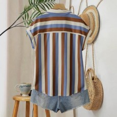 Stripe Short Sleeve Shirt GSRX-919
