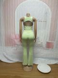 Sleeveless Sport Tank Tops Two Piece Pants Set SFY-871