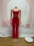 Sleeveless Sport Tank Tops Two Piece Pants Set SFY-871
