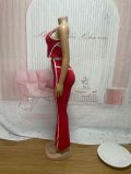 Sleeveless Sport Tank Tops Two Piece Pants Set SFY-871