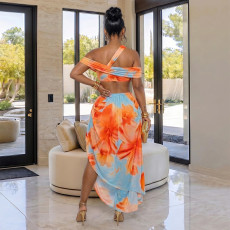 Print Sexy Beach Maxi Dress BY-7731