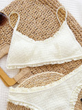 Solid Color Sling Two Piece Swimsuit CSYZ-D882KY