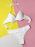 Sexy Solid Color Underwire Bikini Swimsuit CSYZ-D533R