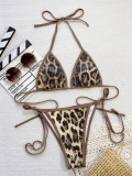 Leopard Print Leopard Bikinis 2 Piece Swimsuit CSYZ-G76K