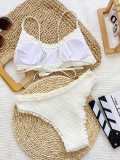 Solid Color Sling Two Piece Swimsuit CSYZ-D882KY