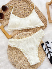 Solid Color Sling Two Piece Swimsuit CSYZ-D882KY