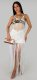 Knit Sheer Sequin Fringe Irregular Beach Dress CM-60622