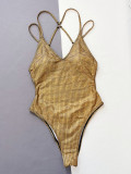 Sexy Solid Color One Piece Swimsuit CSYZ-D93R