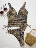 Leopard Print Bikinsi 2 Piece Swimsuit CSYZ-G197KY