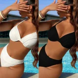 Sexy Solid Color Underwire Bikini Swimsuit CSYZ-D533R