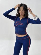 VIP1 Letter Print Long Sleeve Pants 2 Piece Set GFCF-1506