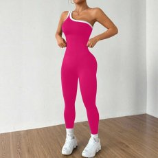 Running Sports Yoga Single Shoulder Strap Jumpsuits  YWHQ-W25135