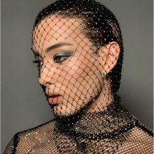 Mesh Sparkle Diamond Fishing Net Headscarf Hat GZYY-W25036