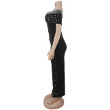 One Shoulder Beading Evening Dress BY-7759