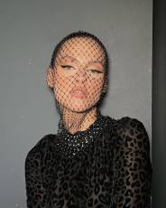 Mesh Sparkle Diamond Fishing Net Headscarf Hat GZYY-W25036